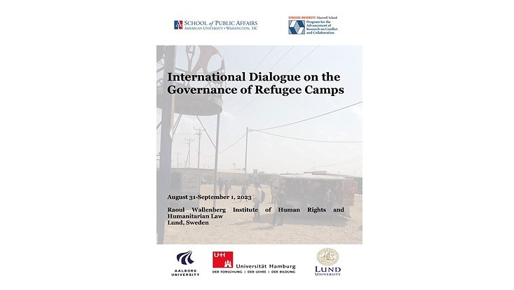 Plakat des Workshops Refugee Camps in Lund