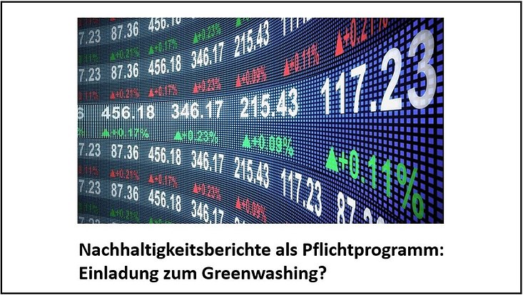 Bild mit Börsenzahlen, darunter der Titel der Radiosendung