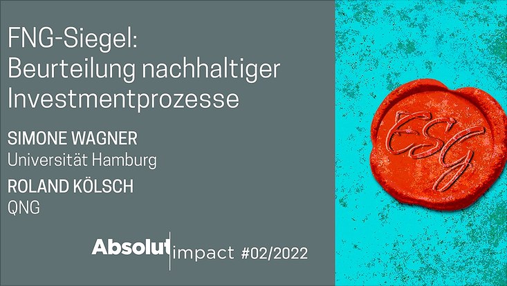 ein rotes Wachssiegel mit der Aufschrift ESG neben dem Titel und den Autoren des Beitrags