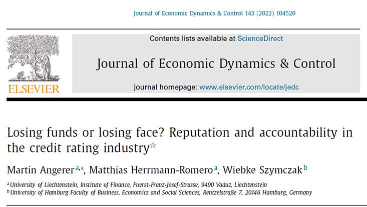 Screenshot des Titels des Papers zu Ratingagenturen von Dr. Wiebke Szymczak