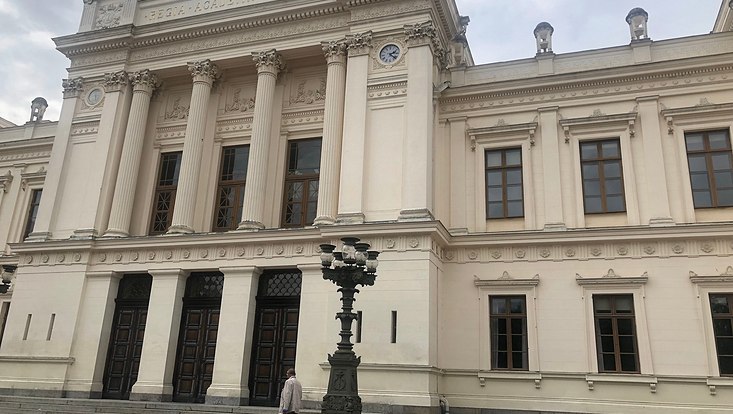 Lund Universität Haupteingang Hauptgebäude der Universität Lund