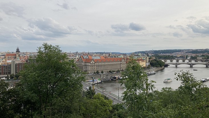 Blick auf die Stadt Prag