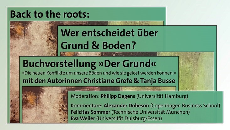 Ausschnitt Plakat Buchvorstellung "Der Grund"