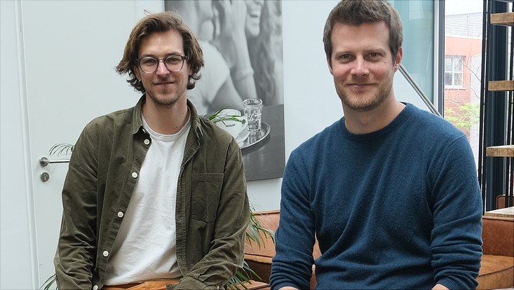 Zwei der Gründer des Start-ups AIDAR