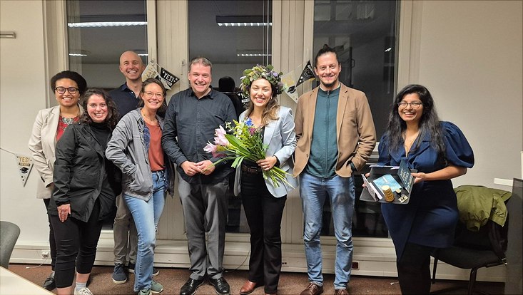 Gruppenfoto der PhD-Thesis-Verteidigung von Emilie D#Amico