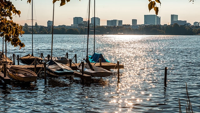 Alster und Boote