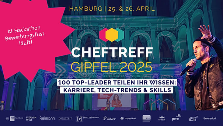 Promotionsbild mit verschiedenen Firmenlogos und textuellen Inhalten