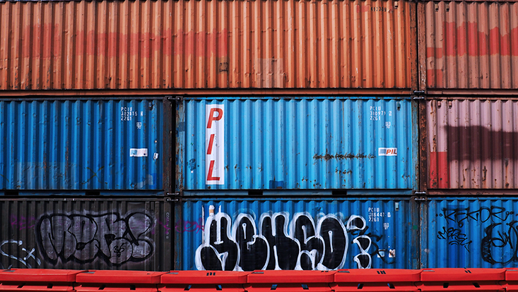 Bunte Container