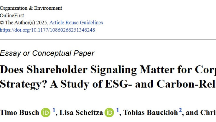 shareholder-signaling