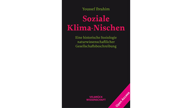 Schwarzes Buchcover mit pinker und hellgrüner Schrift