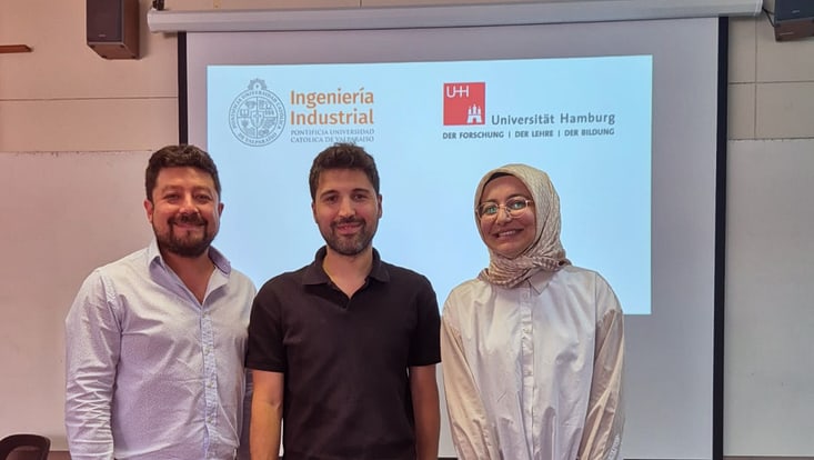 Javier Maturana with Ahmet Cürebal and Merve Çolak