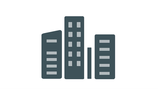 Icons von Hochhäusern