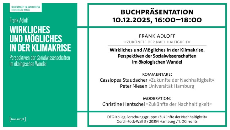 Buchcover und Veranstaltungseinladung