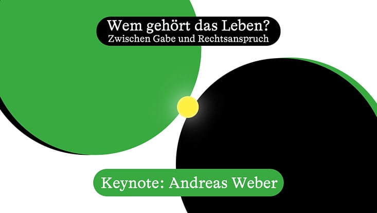 Symbolbild zur Veranstaltung mit grünen und schwarzen Kreisen