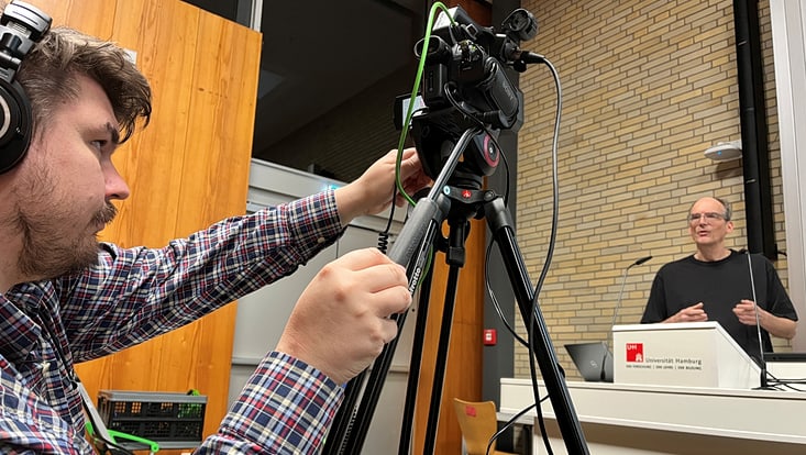 Videoaufnahme von Vorlesung