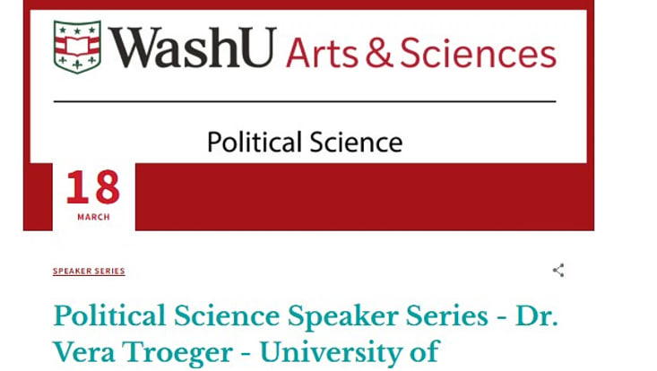 WashU Political Science Seminar Series