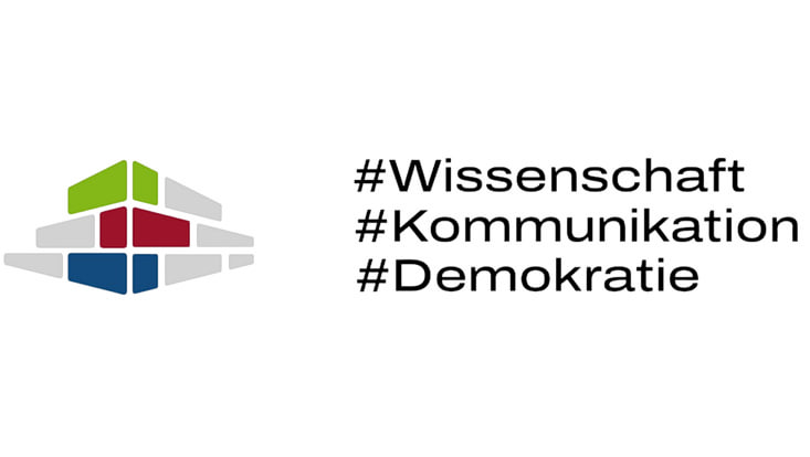 Logo der DGPuK-Tagung 2026: #Wissenschaft #Kommunikation #Demokratie