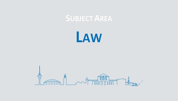 Skyline UHH mit Schriftzug Law