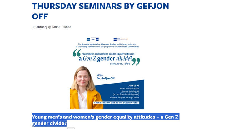 BrIAS Seminar - Gefjon Off