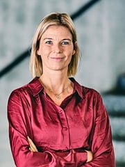 This is a portrait of Line Pedersen