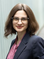 This is a portrait of Carolin Brinkmann
