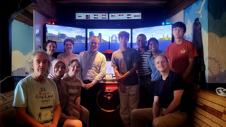 The IRES students and their lecturers at the Maritime Museum