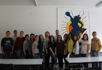 Studenten-Delegation aus der Ukraine auf einem Gruppenfoto