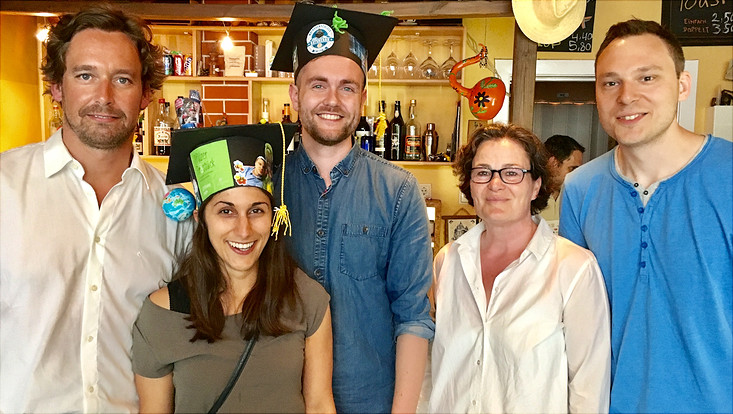 from left to right: Timo Busch, Alice Sakhel, Marcel Richert, Rita Streitt, Stefan Lewandowski