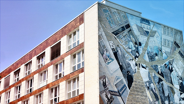 Von Melle Park 9, Gebäudegraffitti