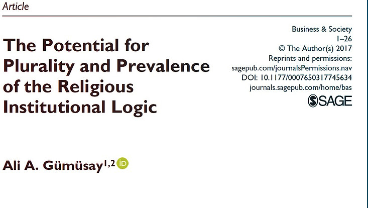 The Potential for Plurality and Prevalence of the Religious Institutional Logic