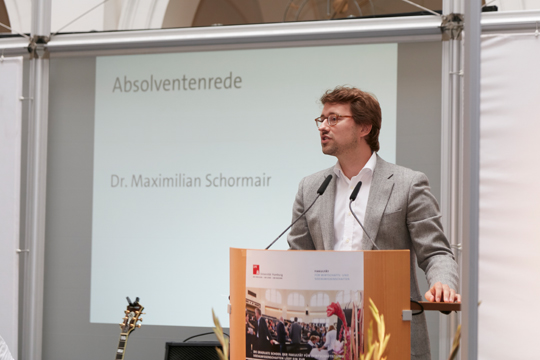 04 Die Rede des Absolventen Dr. Maximilian Schormair