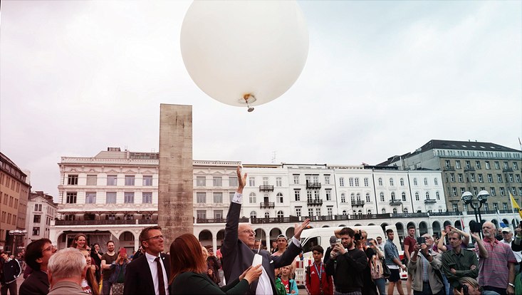 Der Wetterballon der Universität steigt auf