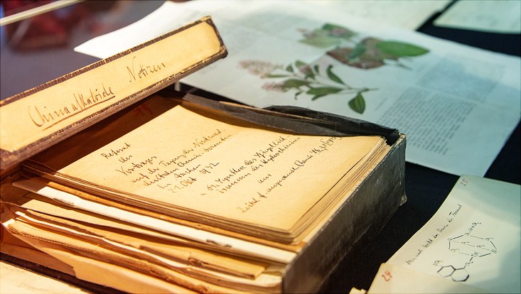 Ausstellung Wissen in Kisten an der Stabi