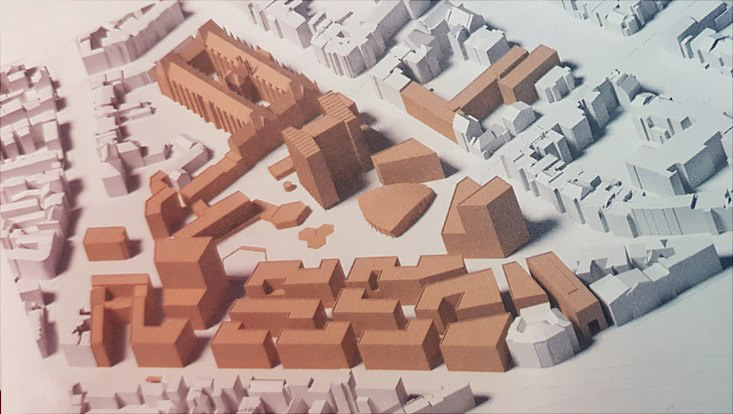 Modell des Campus Von-Melle-Park