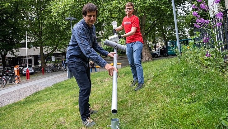 Aufbau einer Messstation für die Erforschung von Gewittern an der Universität Hamburg