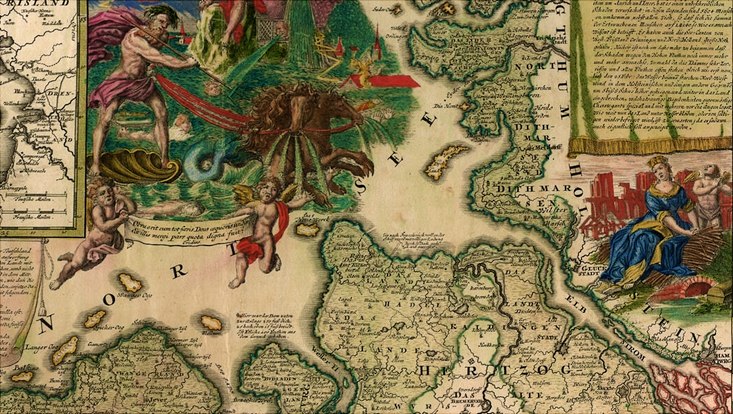 Landkarte von 1717