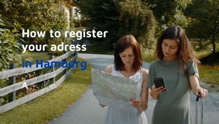 Thumbnail for video for registering your address in Hamburg