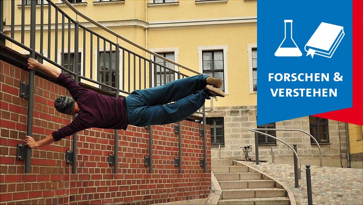 Man doing parkour