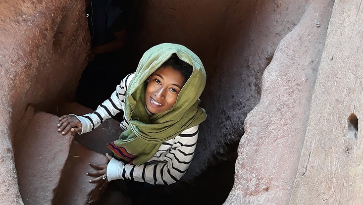 Prof. Dr. Hewan Semon Marye in Lalibela (Ethiopia)