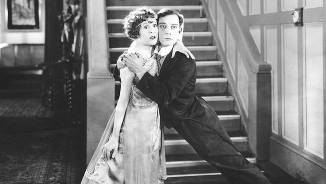 Sybil Seely and Buster Keaton
