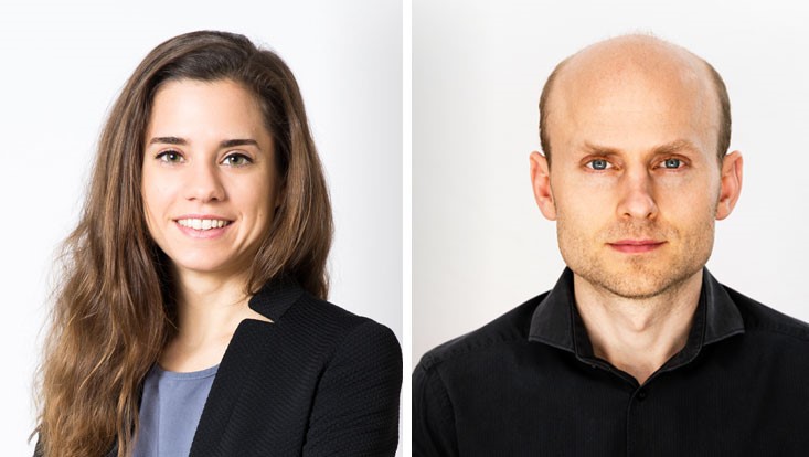 Double portrait Prof. Wild and Prof. Schaub