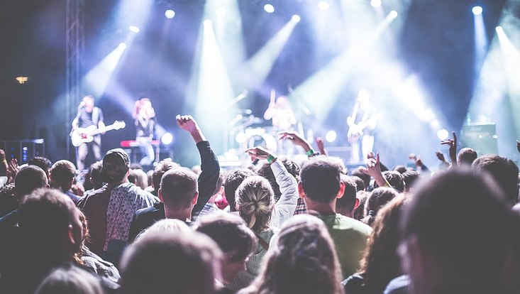 Publikum bei einem Konzert