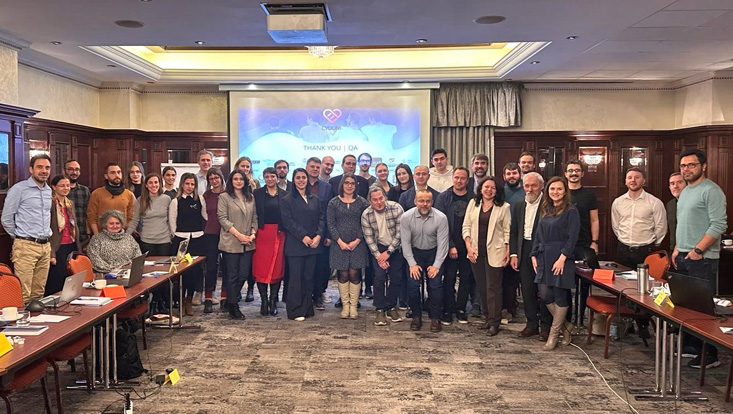 Group photo of the CVDLINK project team