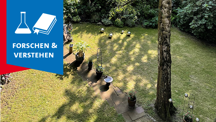 A green courtyard in Hamburg