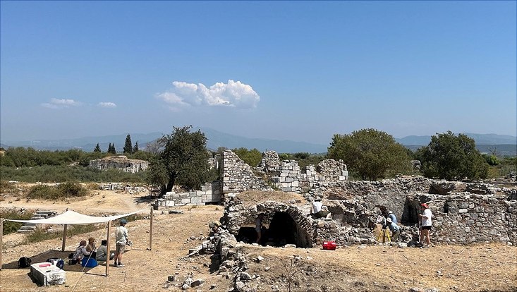 Photograph of the excavation site in Miletus