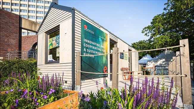 Das Tiny-House auf dem Campus Von-Melle-Park