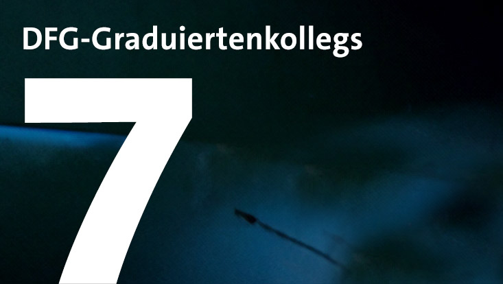 Große Ziffer 7 und der Text "DFG-Graduiertenkollegs"