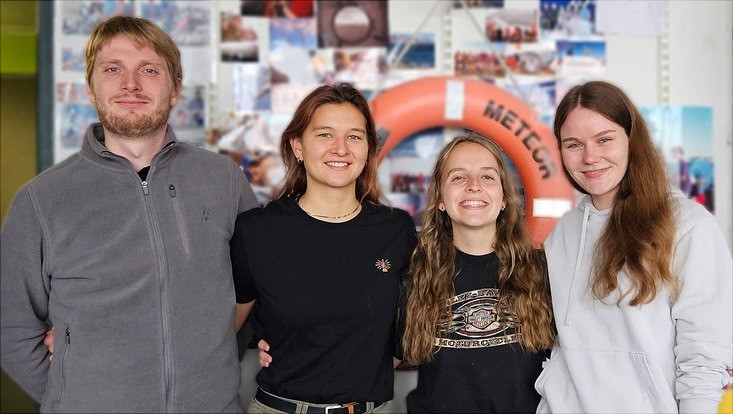 Photo of the student research group