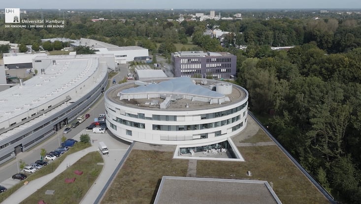 Luftansicht des Campus