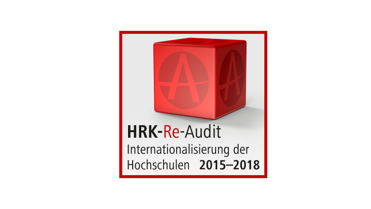 Zertifikat des Audits „Internationalisierung der Hochschulen“